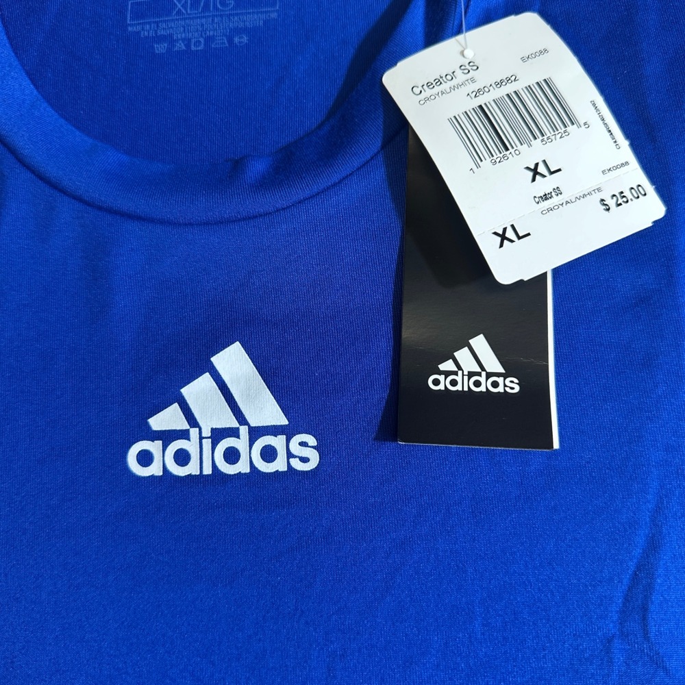 Adidas Creator Tee Men's Blue AEROREADY Athletic T-Shirt XL - Picture 2 of 5